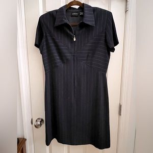 Liz Claiborne Woman’s Navy Striped Dress, in Size 14